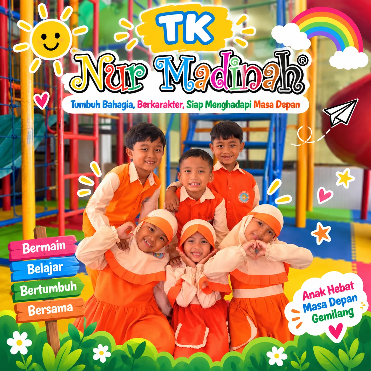 Kegiatan anak-anak TK Nur Madinah &mdash; bermain, belajar, bertumbuh bersama
